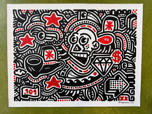 ottograph painting - Songfestival - mixed media on canvas - 70x90cm #ottograph 2026