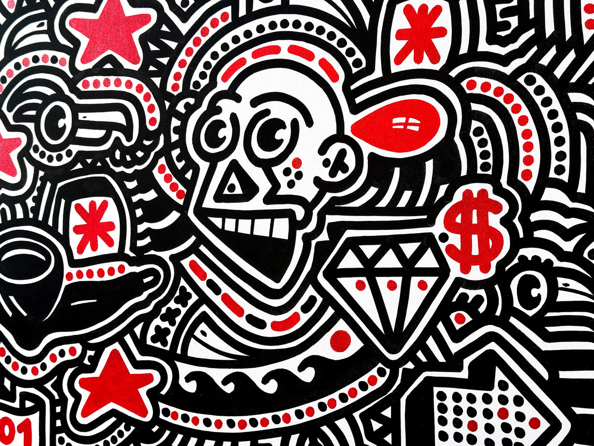 ottograph painting - Songfestival - mixed media on canvas - 70x90cm #ottograph 2026