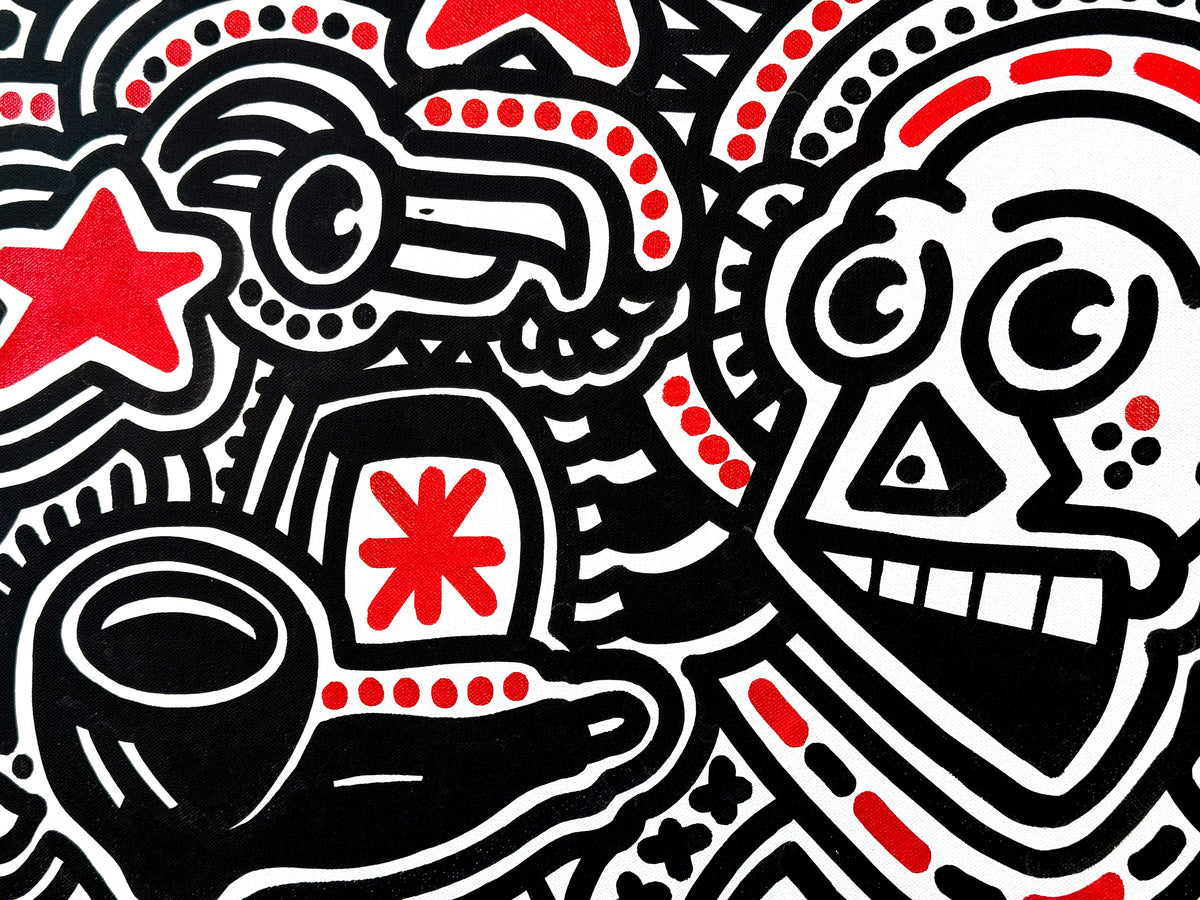 ottograph painting - Songfestival - mixed media on canvas - 70x90cm #ottograph 2026