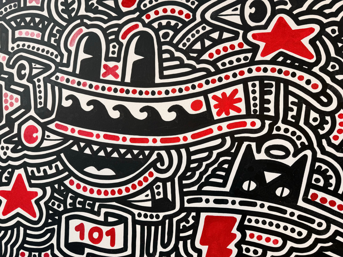 ottograph painting - The Grandfather - mixed media on canvas - 70x90cm #ottograph 2026