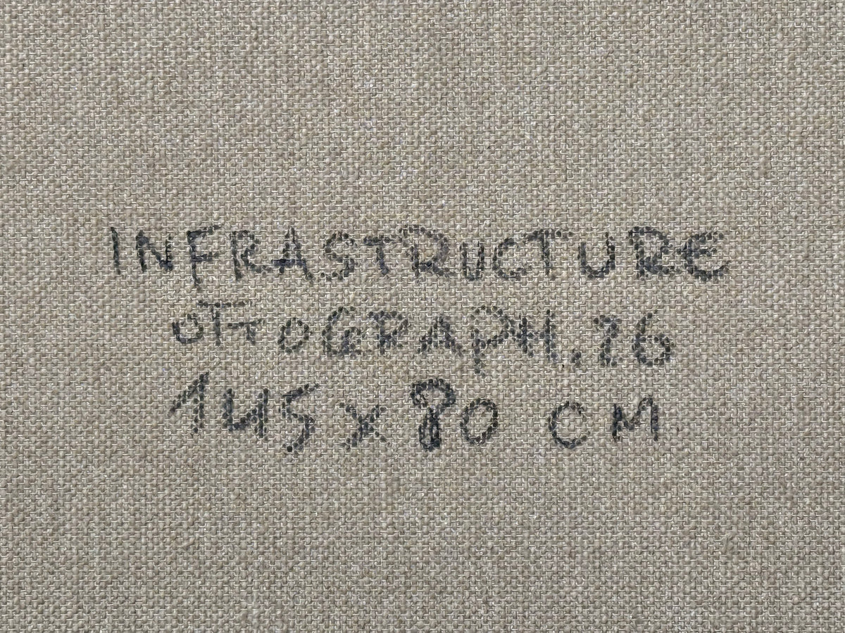 Infrastructure - mixed media on canvas - 145x80 cm #ottograph 2026
