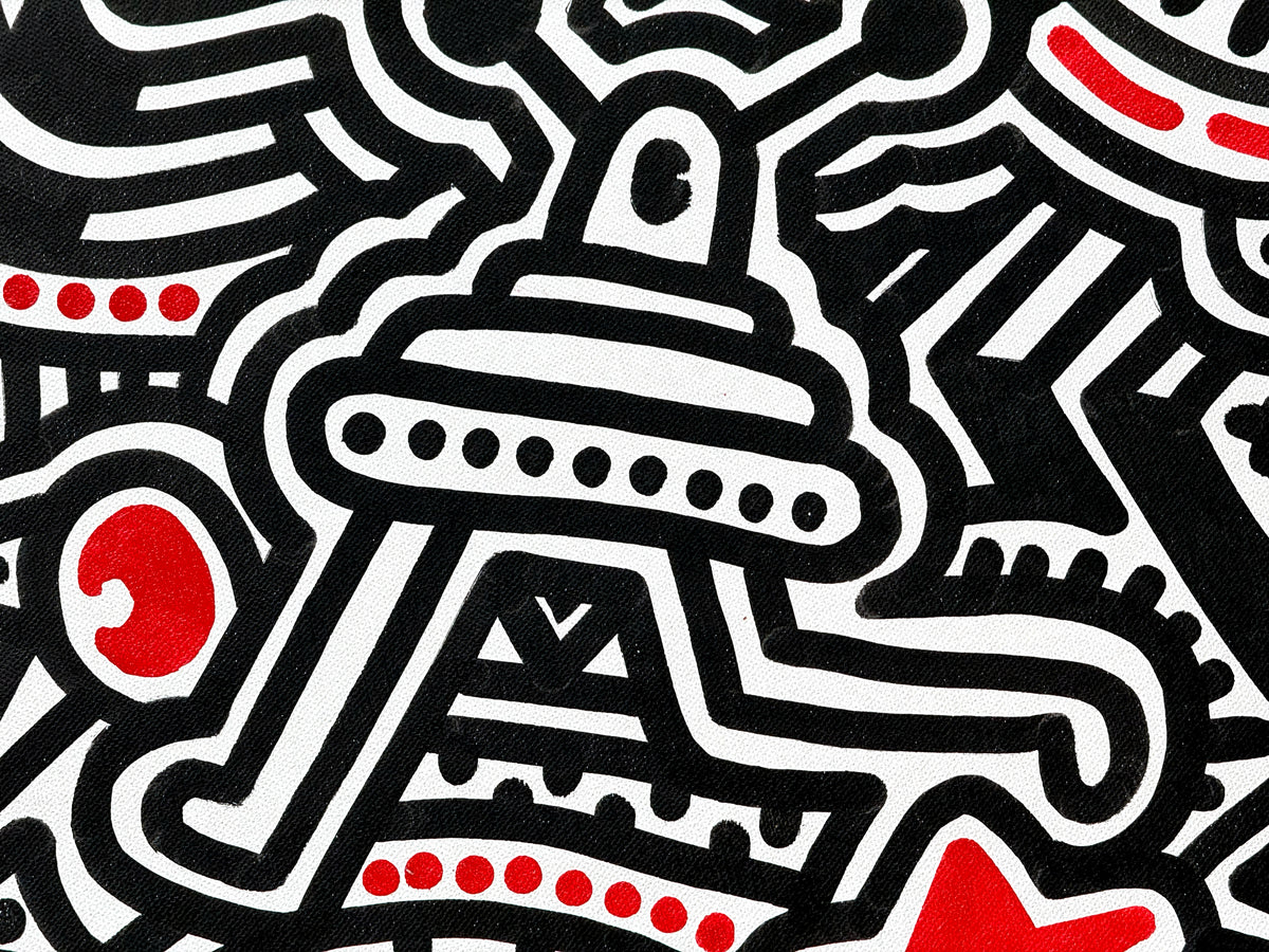 Infrastructure - mixed media on canvas - 145x80 cm #ottograph 2026