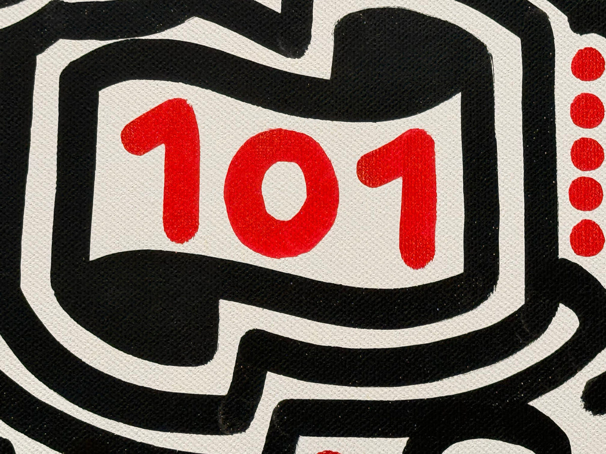 Holiday Island - mixed media on canvas - 70x90cm #ottograph 2026